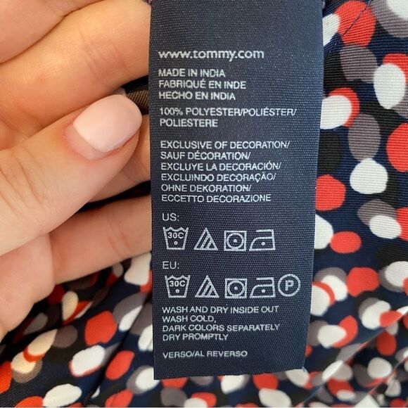 TOMMY HILFIGER | Polka Dot Ruffled Blouse - Picture 7 of 9